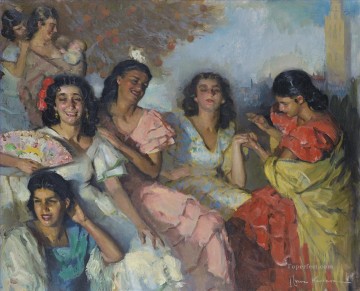 Árabe Painting - LA BONNE AVENTURE A SEVILLA Jose Cruz Herrera genero Araber